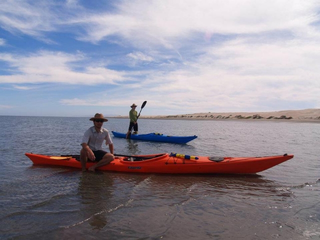  Kayaks in the sea 